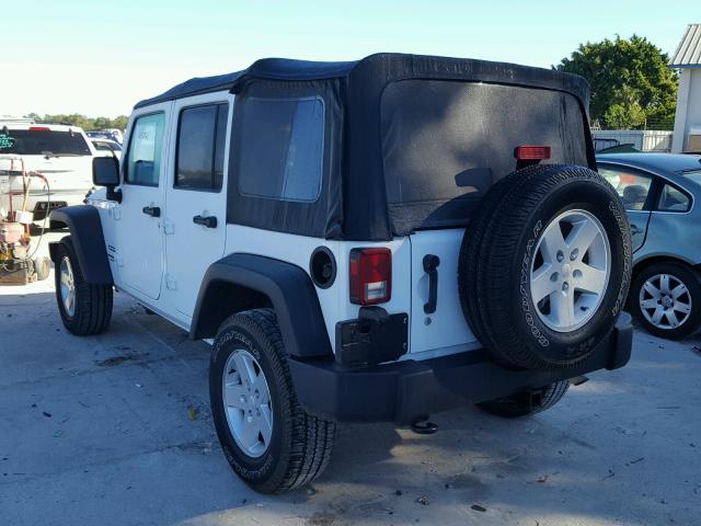 1C4BJWDG2DL660741 - 2013 JEEP WRANGLER U WHITE photo 3