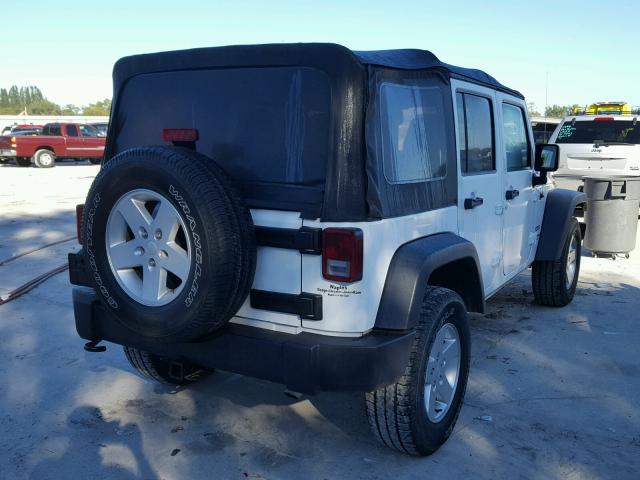 1C4BJWDG2DL660741 - 2013 JEEP WRANGLER U WHITE photo 4