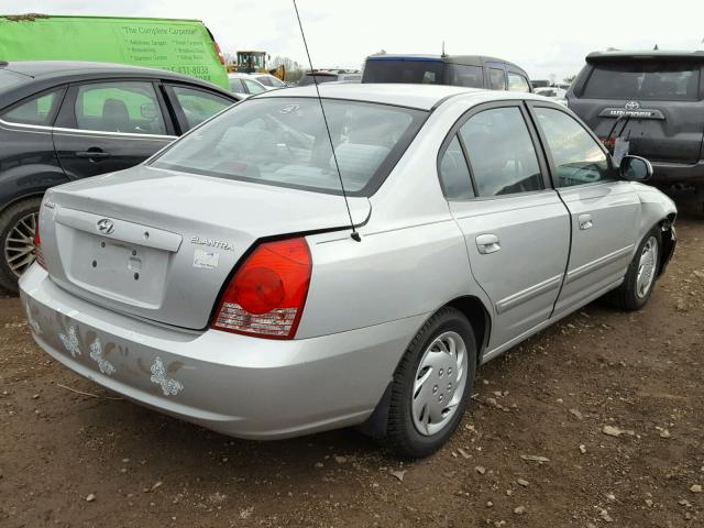 KMHDN46D46U255610 - 2006 HYUNDAI ELANTRA GL SILVER photo 4