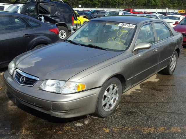 1YVGF22C225304172 - 2002 MAZDA 626 LX BROWN photo 2