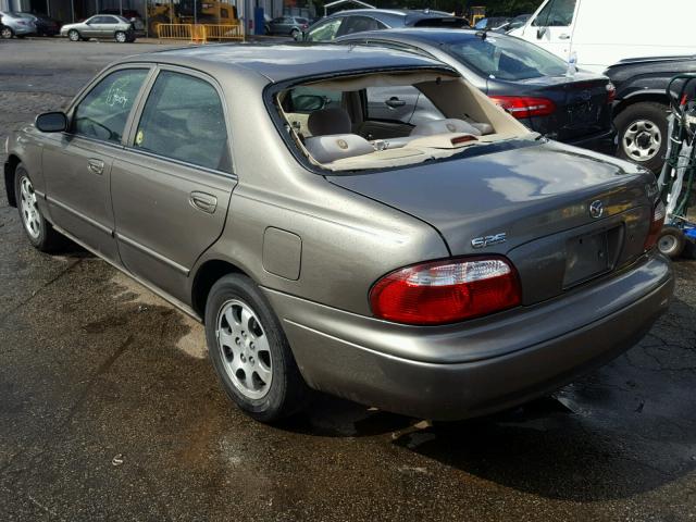 1YVGF22C225304172 - 2002 MAZDA 626 LX BROWN photo 3