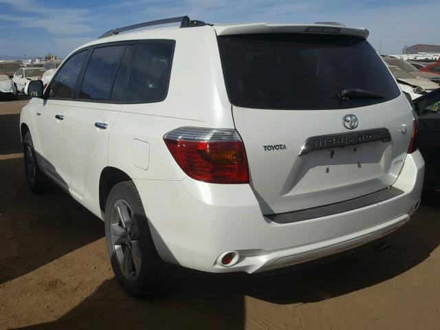 JTEES43A482054456 - 2008 TOYOTA HIGHLANDER WHITE photo 3