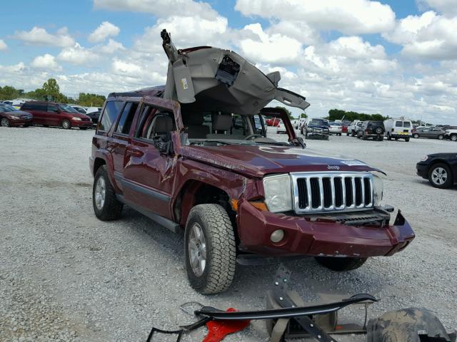 1J8HG48P67C702140 - 2007 JEEP COMMANDER Tünd qırmızı foto 1