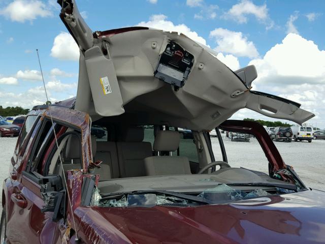 1J8HG48P67C702140 - 2007 JEEP COMMANDER Tünd qırmızı foto 9