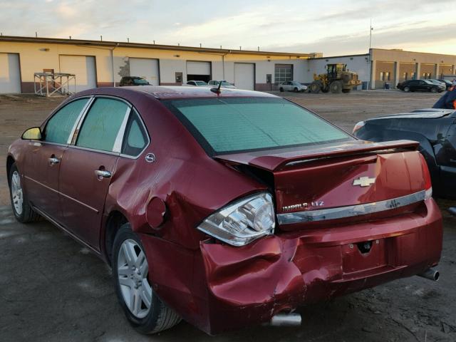 2G1WU58R479190263 - 2007 CHEVROLET IMPALA RED photo 3