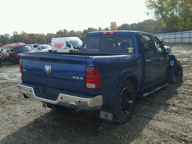 1D7RV1CT7AS220798 - 2010 DODGE RAM 1500 BLUE photo 4