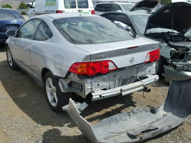 JH4DC54843S001410 - 2003 ACURA RSX SILVER photo 3