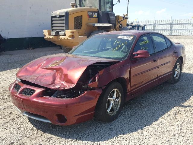 1G2WP52K42F182162 - 2002 PONTIAC GRAND PRIX Червоний фото 2