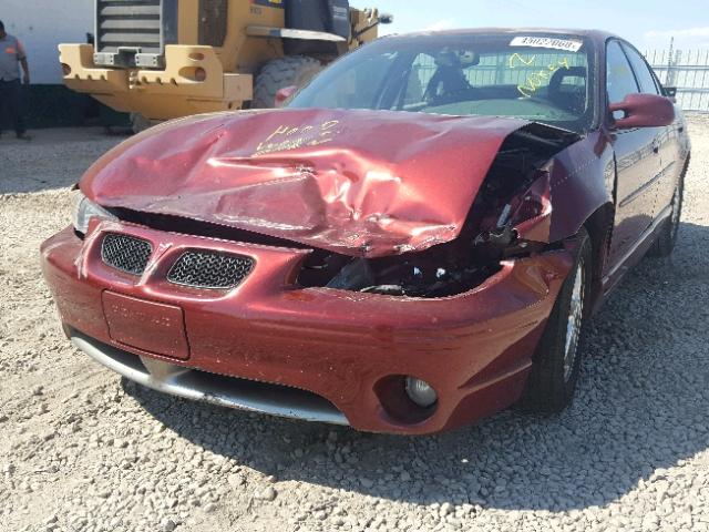 1G2WP52K42F182162 - 2002 PONTIAC GRAND PRIX Червоний фото 9