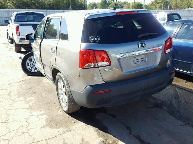 5XYKT3A15BG120530 - 2011 KIA SORENTO BA CHARCOAL photo 3