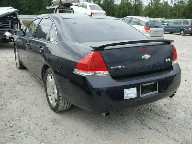 2G1WD58C369142408 - 2006 CHEVROLET IMPALA SUP 黑色 照片 3
