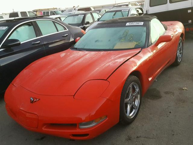 1G1YY32G8W5118843 - 1998 CHEVROLET CORVETTE RED photo 2