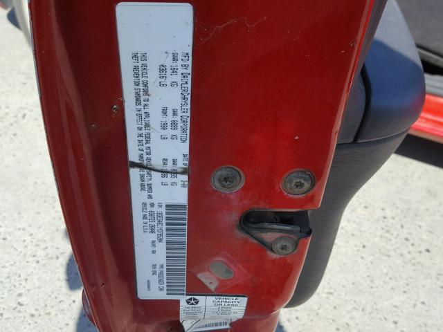 1B3ES46C1YD795204 - 2000 DODGE NEON BASE RED photo 10