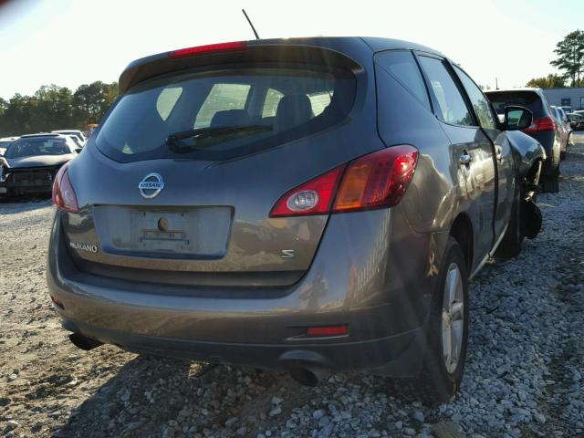 JN8AZ18U39W021074 - 2009 NISSAN MURANO S BROWN photo 4