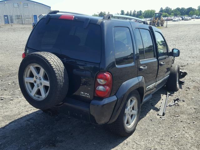 1J4GL58K46W238264 - 2006 JEEP LIBERTY LI BLACK photo 4