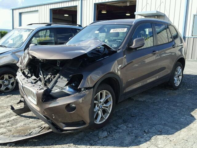 5UXWX7C51CL736551 - 2012 BMW X3 XDRIVE3 BROWN photo 2