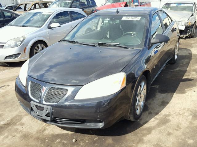 1G2ZG57B494222283 - 2009 PONTIAC G6 BLACK photo 2