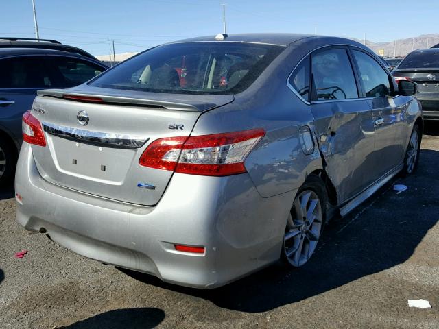 3N1AB7AP7EY316689 - 2014 NISSAN SENTRA S SILVER photo 4