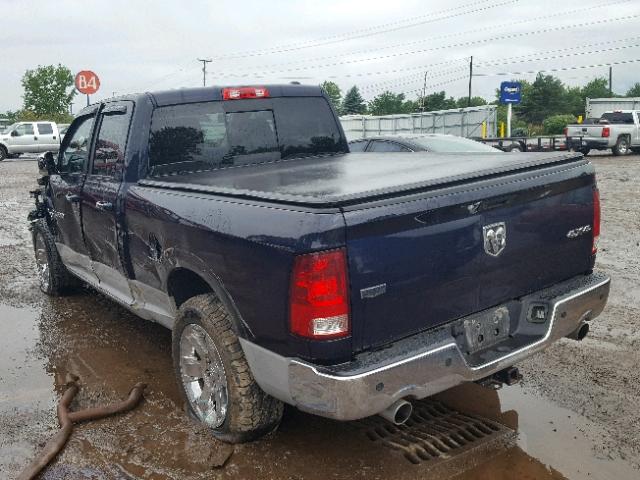 1C6RD7JT9CS233033 - 2012 DODGE RAM 1500 L BLUE photo 3