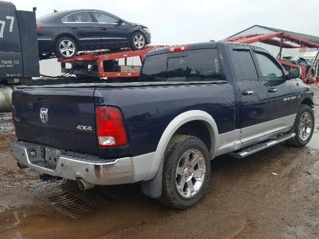 1C6RD7JT9CS233033 - 2012 DODGE RAM 1500 L BLUE photo 4