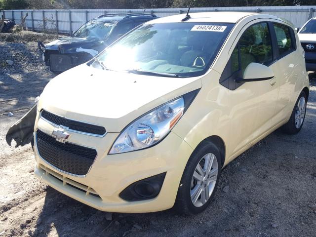 KL8CB6S99EC464828 - 2014 CHEVROLET SPARK LS YELLOW photo 2