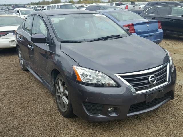 3N1AB7AP9DL560369 - 2013 NISSAN SENTRA S GRAY photo 1