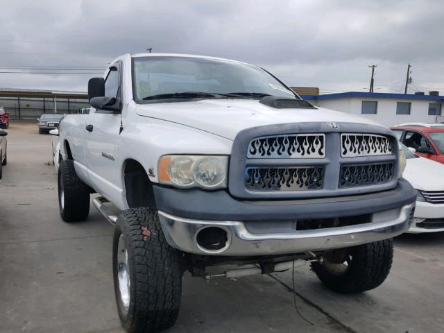 3D7KS26CX5G850095 - 2005 DODGE RAM 2500 S WHITE photo 1
