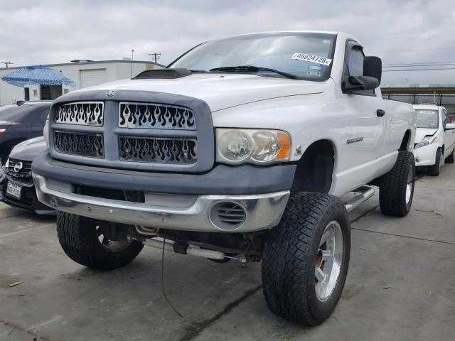 3D7KS26CX5G850095 - 2005 DODGE RAM 2500 S WHITE photo 2