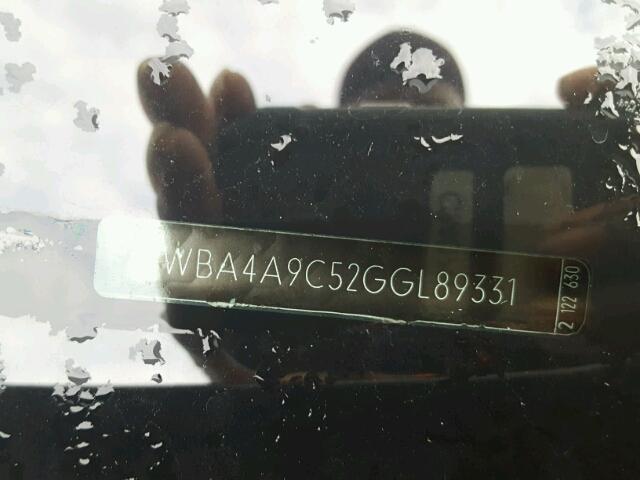 WBA4A9C52GGL89331 - 2016 BMW 428 I BLACK photo 10