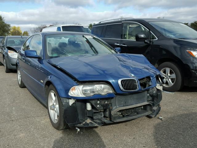 WBABN33482JW51462 - 2002 BMW 325 BLUE photo 1