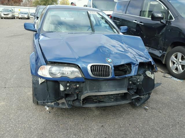 WBABN33482JW51462 - 2002 BMW 325 BLUE photo 9