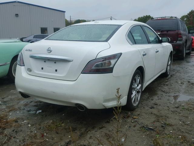 1N4AA5AP0EC486797 - 2014 NISSAN MAXIMA S WHITE photo 4