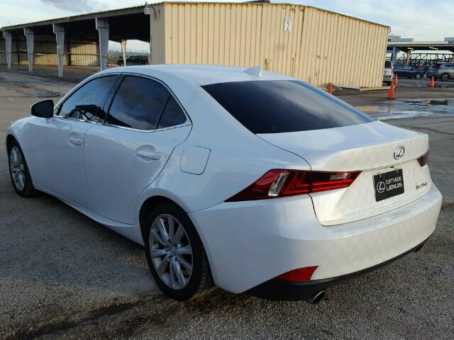 JTHBF1D22F5055391 - 2015 LEXUS IS WHITE photo 3