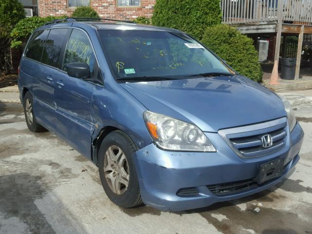 5FNRL38616B104676 - 2006 HONDA ODYSSEY BLUE photo 1