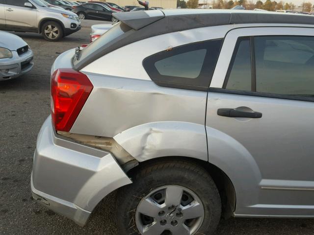 1B3HB28B78D650464 - 2008 DODGE CALIBER SILVER photo 9