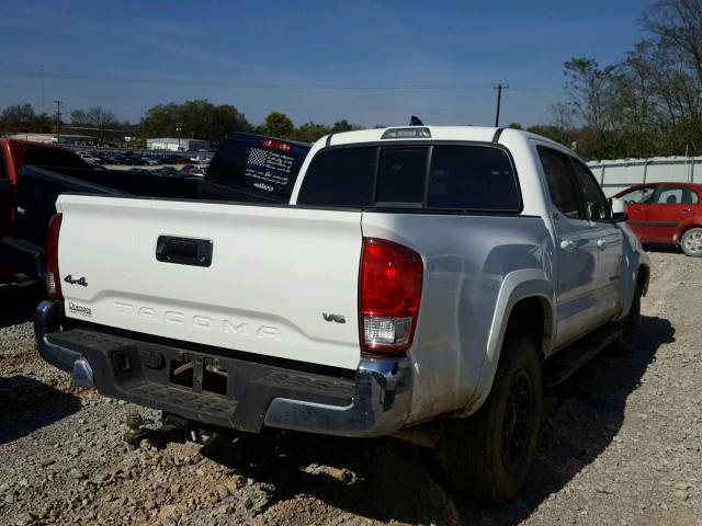 5TFCZ5AN0HX071521 - 2017 TOYOTA TACOMA DOU WHITE photo 4