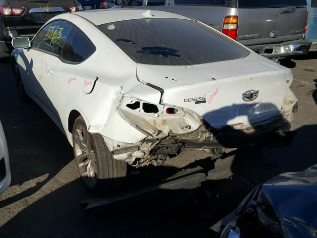 KMHHU6KJ8DU093151 - 2013 HYUNDAI GENESIS CO WHITE photo 3