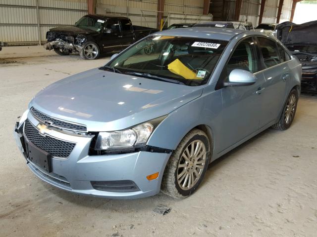 1G1PJ5SC6C7107736 - 2012 CHEVROLET CRUZE ECO BLUE photo 2