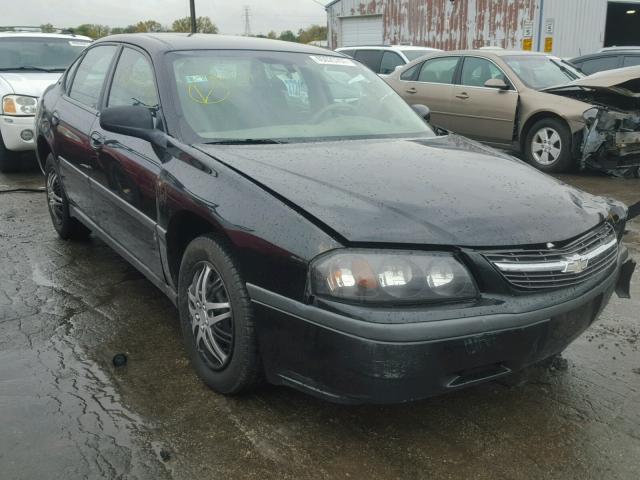 2G1WF52E859141564 - 2005 CHEVROLET IMPALA BLACK photo 1