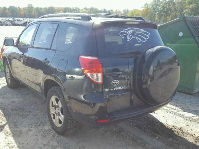 JTMBD33V765025446 - 2006 TOYOTA RAV4 BLACK photo 3