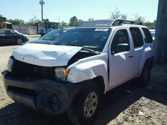 5N1AN08U18C505144 - 2008 NISSAN XTERRA OFF WHITE photo 2