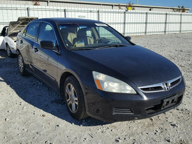 1HGCM56867A166931 - 2007 HONDA ACCORD BLACK photo 1