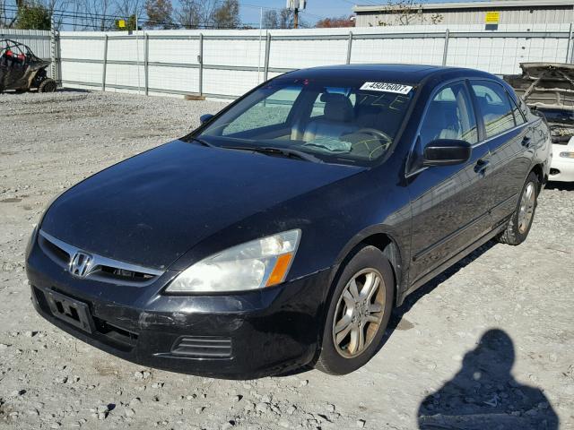 1HGCM56867A166931 - 2007 HONDA ACCORD BLACK photo 2