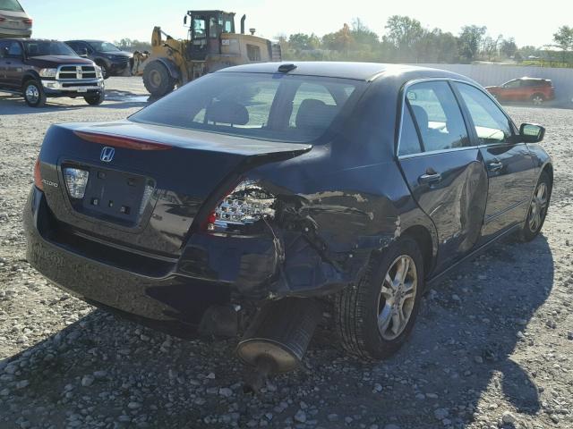 1HGCM56867A166931 - 2007 HONDA ACCORD BLACK photo 4