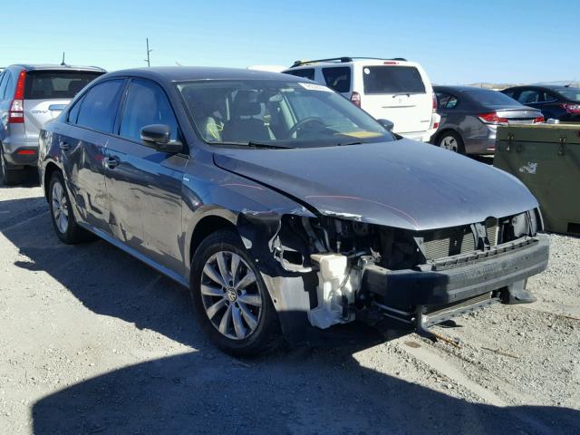 1VWAP7A35DC136529 - 2013 VOLKSWAGEN PASSAT S GRAY photo 1