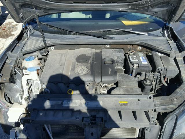 1VWAP7A35DC136529 - 2013 VOLKSWAGEN PASSAT S GRAY photo 7