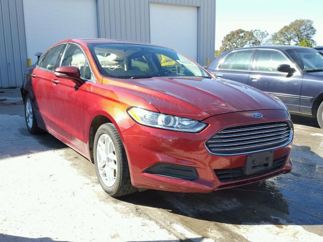 3FA6P0H78ER398045 - 2014 FORD FUSION SE MAROON photo 1