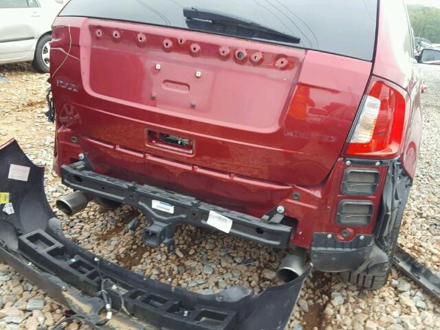 2FMDK3KC1DBE02808 - 2013 FORD EDGE LIMIT RED photo 9