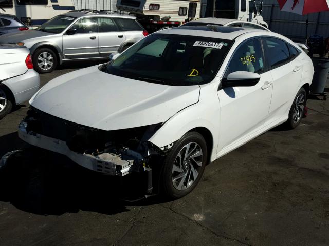 2HGFC2F7XGH513491 - 2016 HONDA CIVIC EX WHITE photo 2