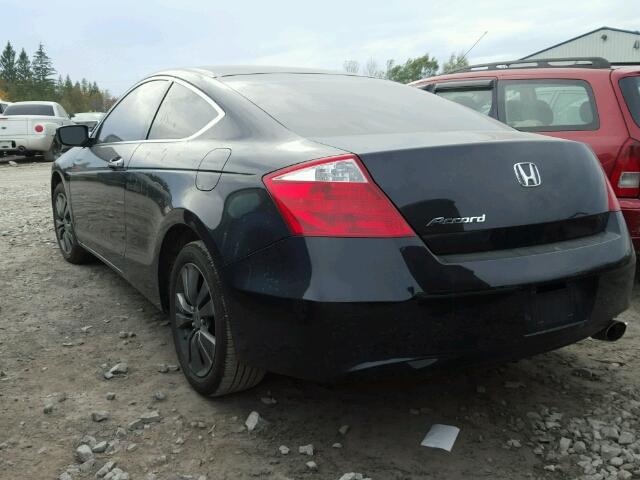 1HGCS12738A801066 - 2008 HONDA ACCORD EX BLACK photo 3